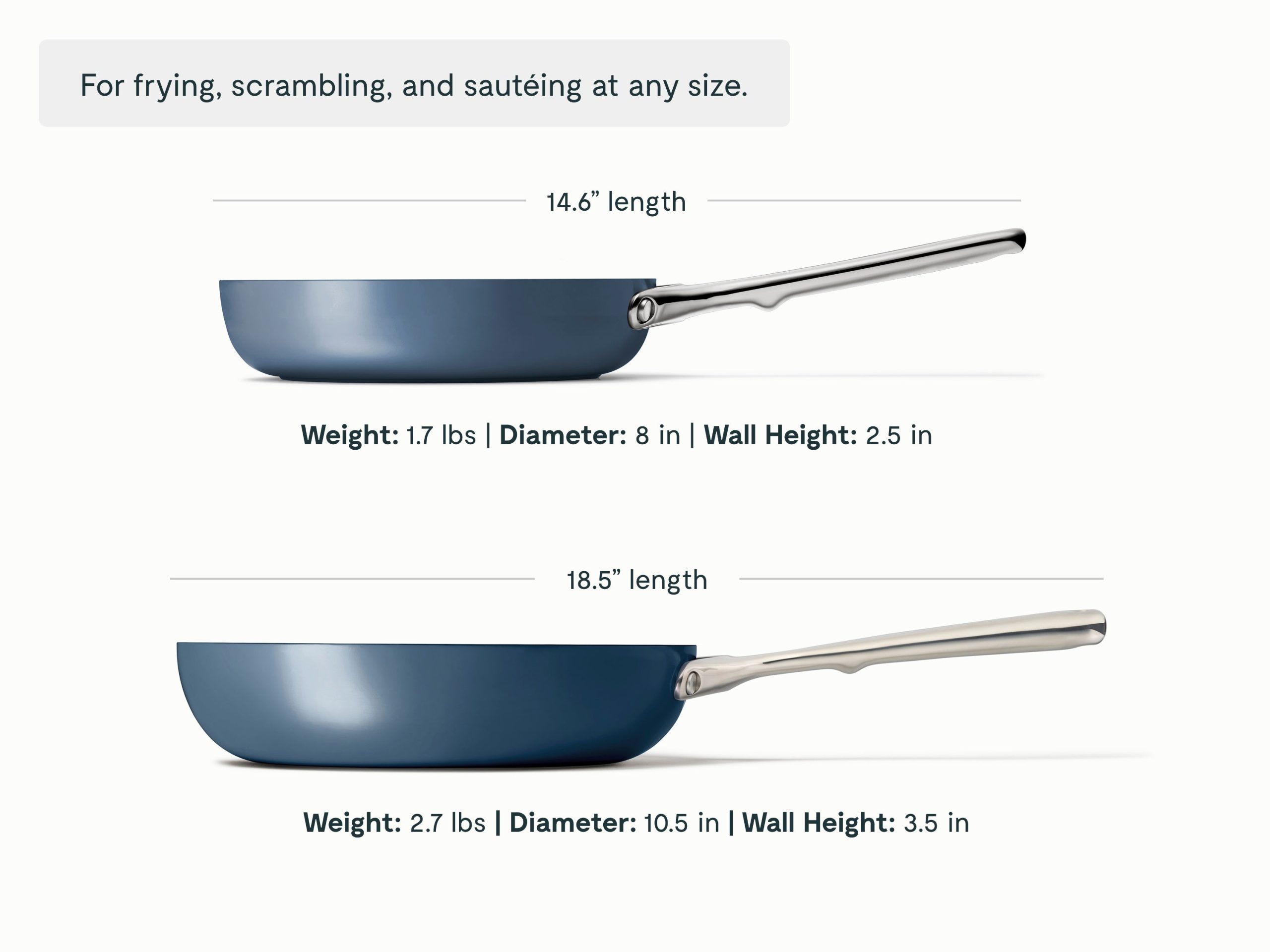 Fry Pan Trio with Glass Lids - Image 9