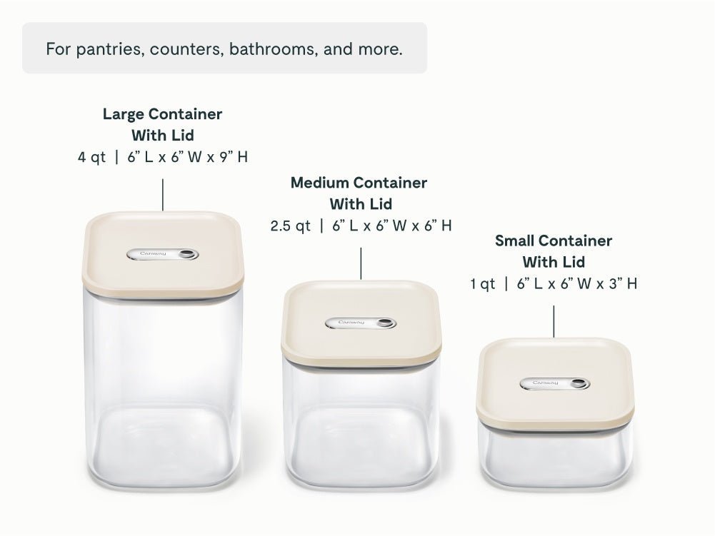Glass Airtight Container Trio - Image 2