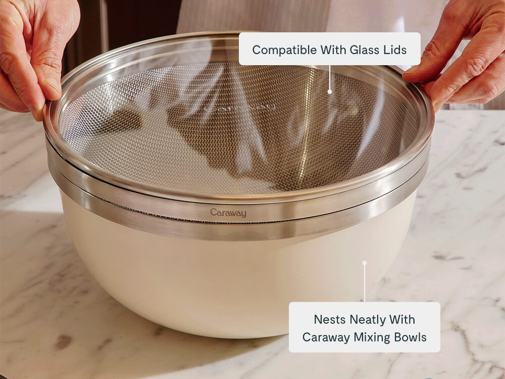 Large Stainless Steel Strainer - Image 7