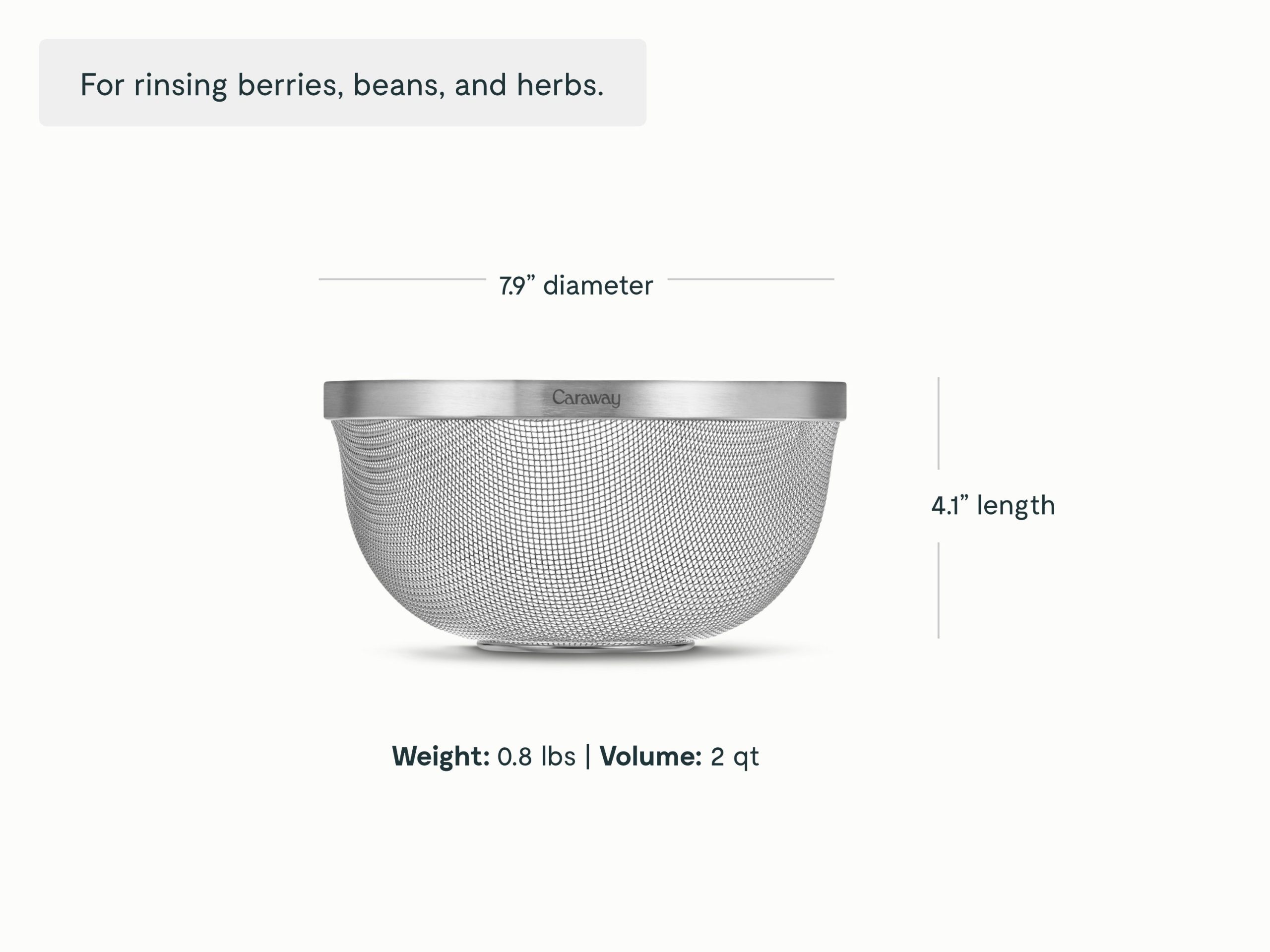 Small Stainless Steel Strainer - Image 2